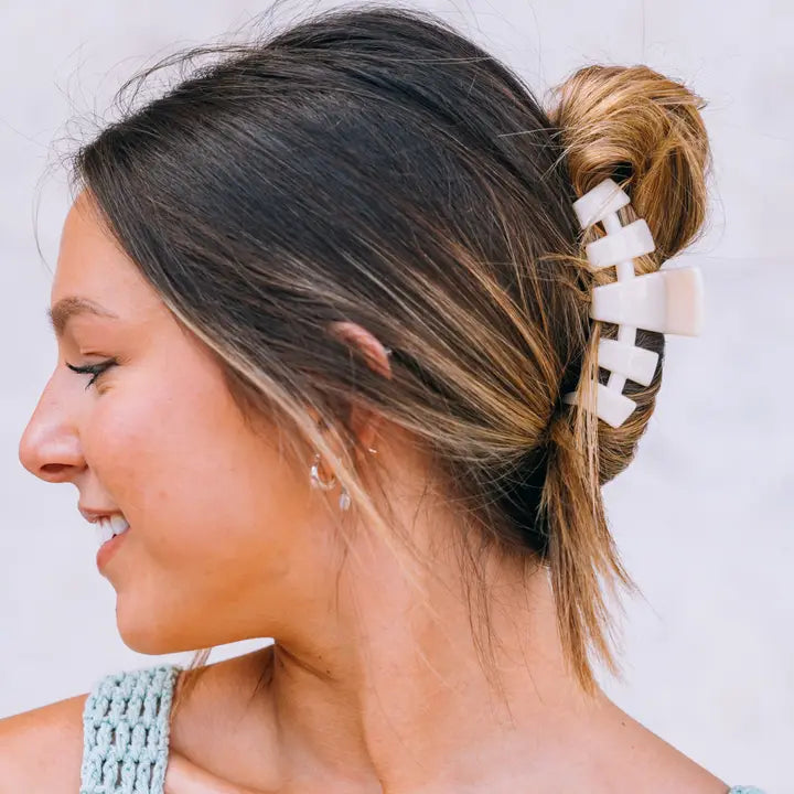 Teleties Classic Hair Clip | Medium | Almond Beige