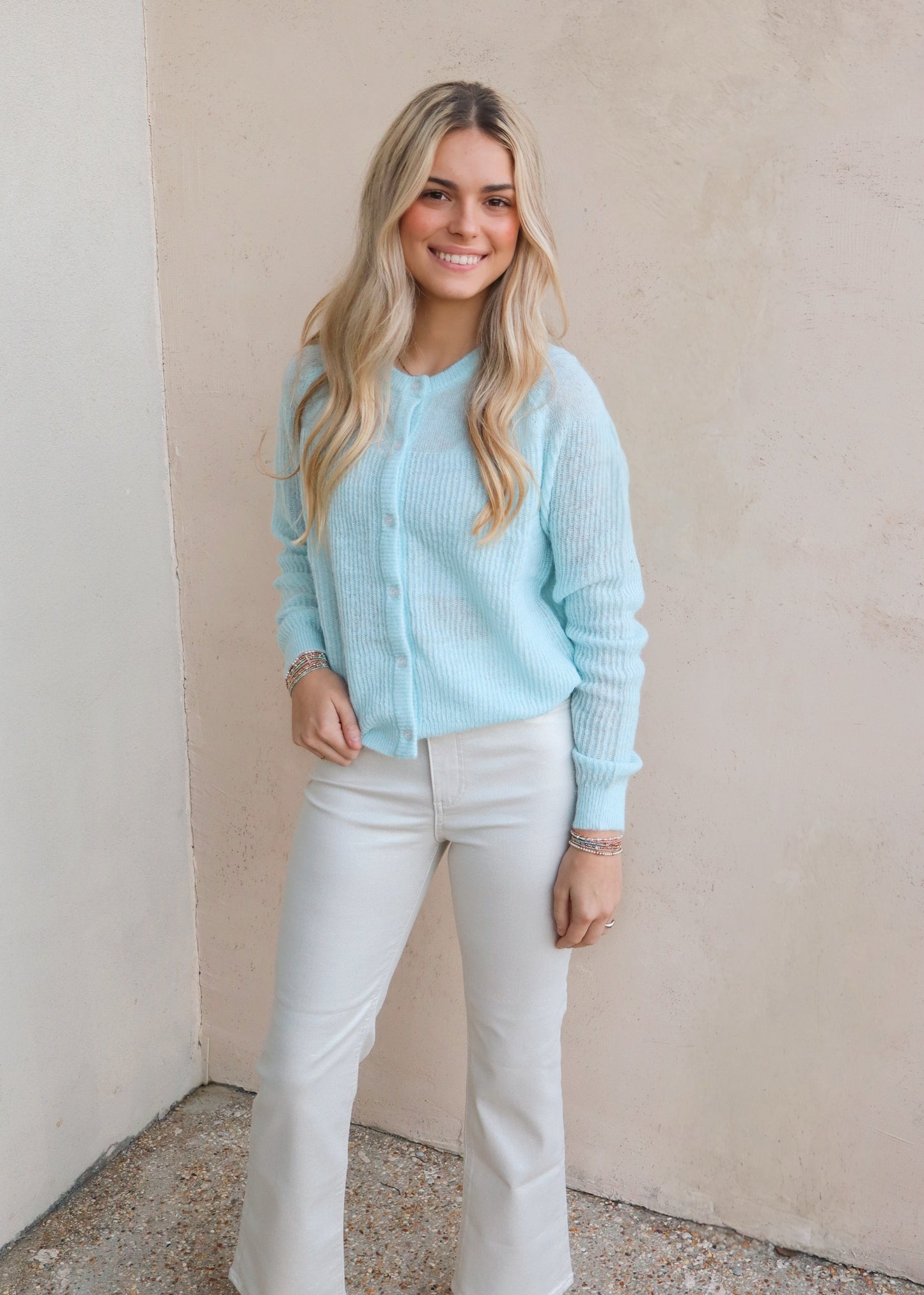 Elle Grey Mohair Sweater Cardigan