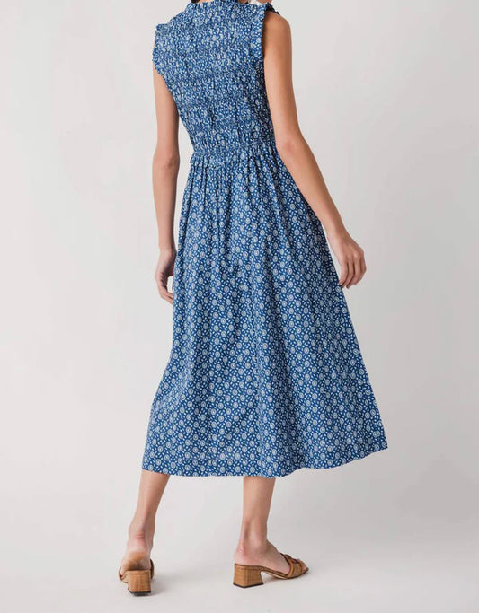 Pinch Floral Front-Tie Midi Dress