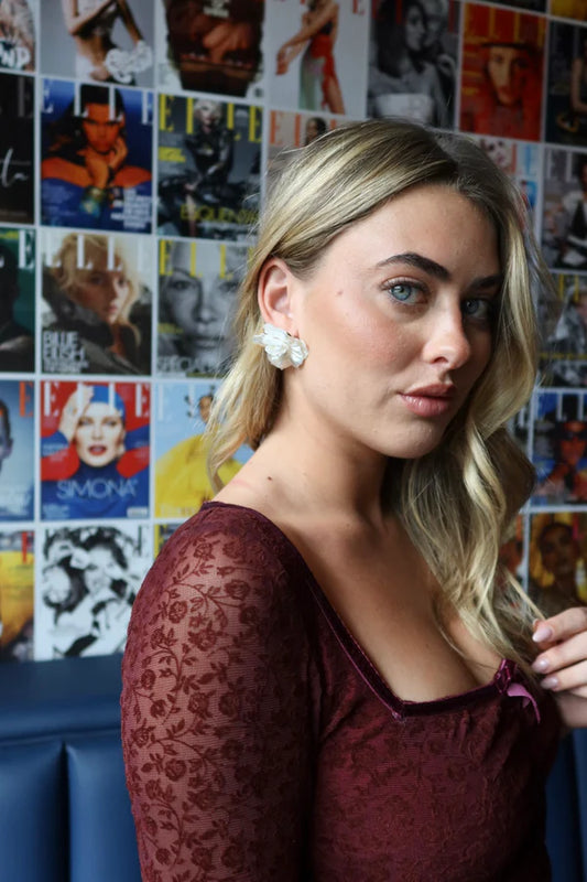 Linny Co. Eloise Flower Statement Earring