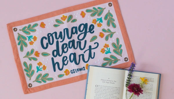 Pippi Post Courage Dear Heart Canvas Banner