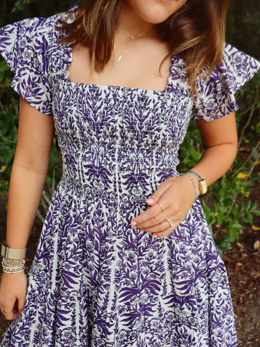 Lilbelle Lil Mini Dress | Blossom Purple| OS