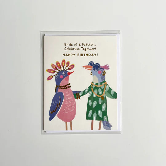 Stannie And Lloyd Greeting Card- Birds Of A Feather