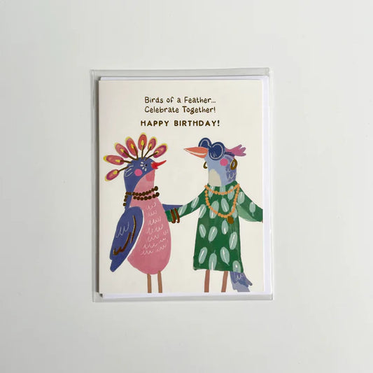 Stannie And Lloyd Greeting Card- Birds Of A Feather