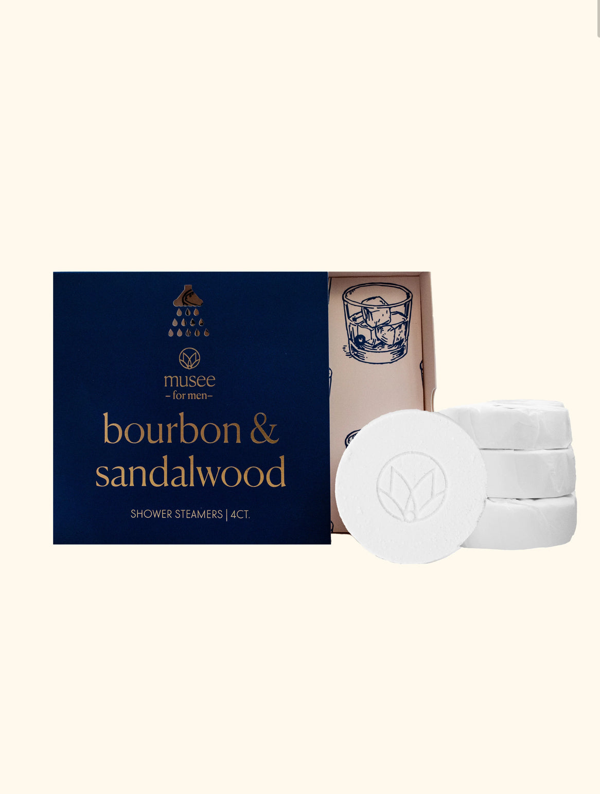 Musee For Men Bourbon And Sandalwood Shower Steamers