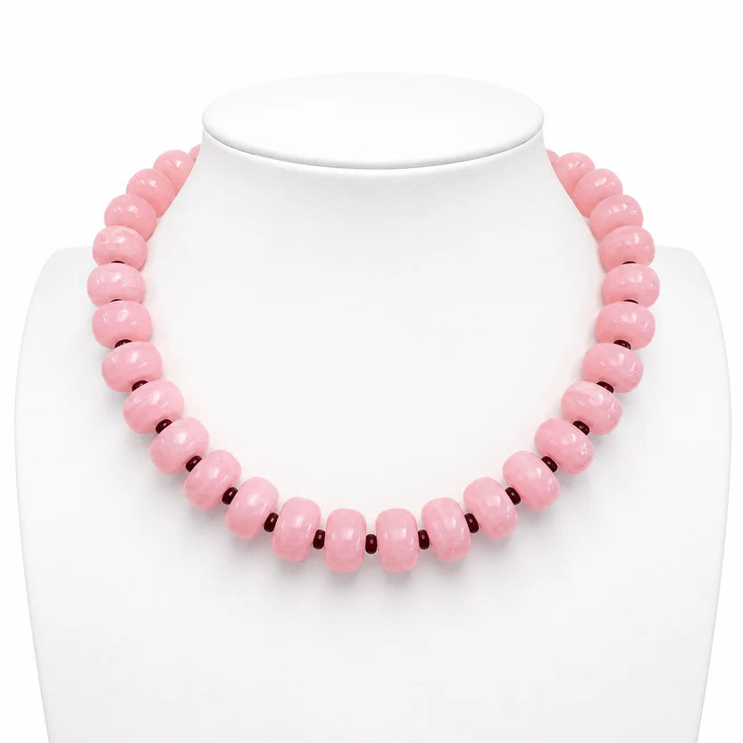 Caryn Lawn Carmel Necklace Light Pink/ Royal