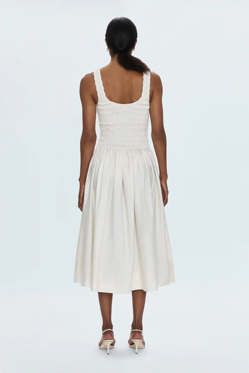 Pistola Women's Alessia Smocked Drop Waist Dress- Shell