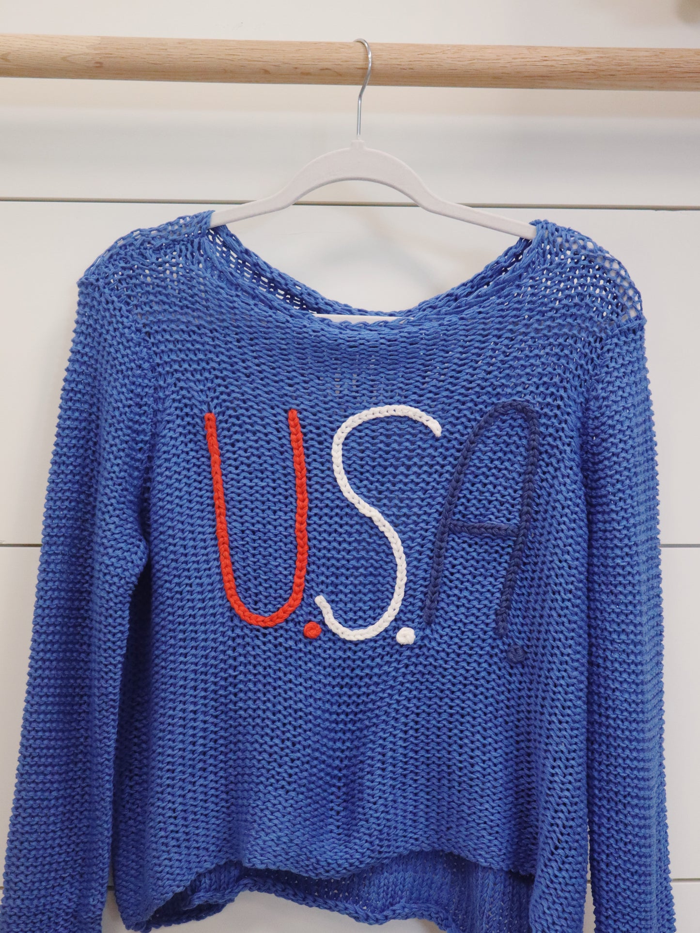 Wooden Ships USA Women’s Chunky Crew Cotton