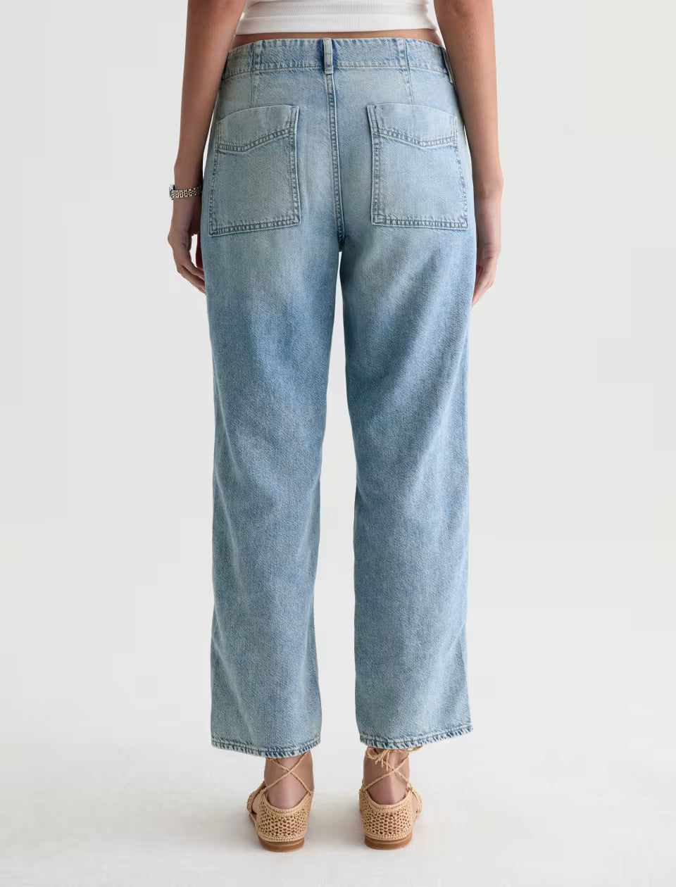 AG Analeigh 360° Pant Mid-Rise Utility Linen Denim