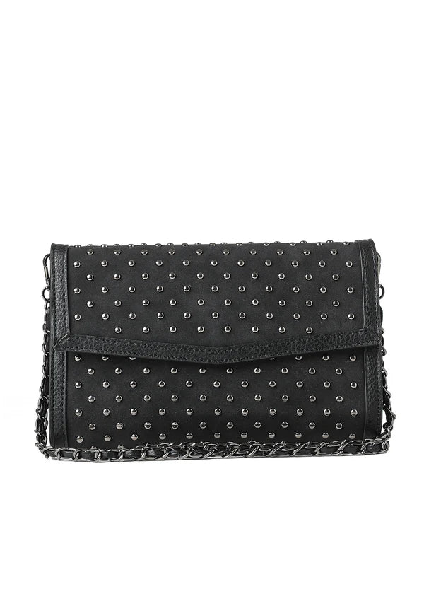 Haute Shore Beth Black Studded Clutch