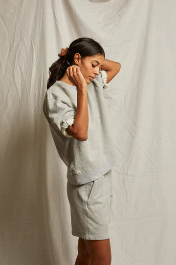 Perfectwhitetee Rebecca Cotton Short Sleeve Rolled Crew Neck