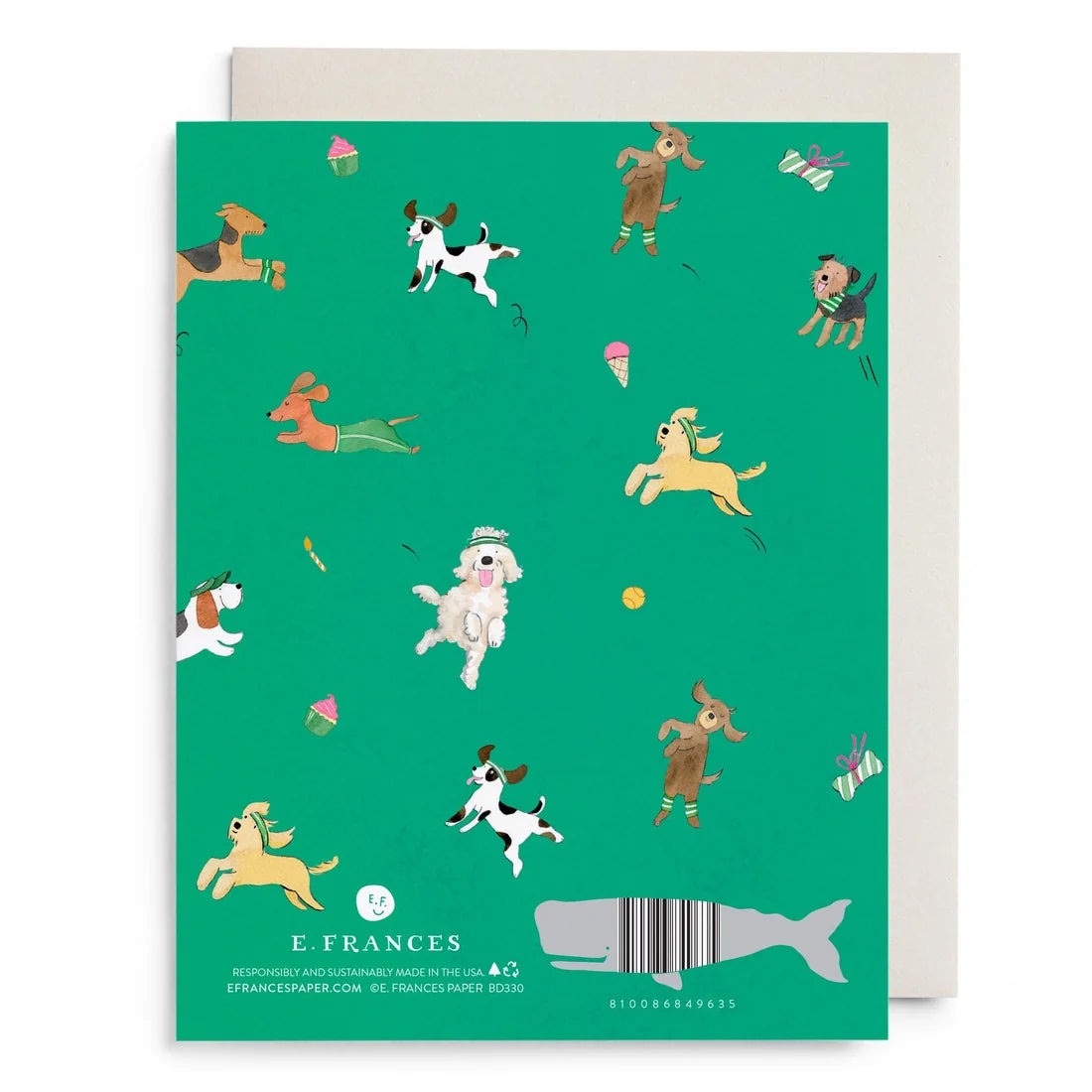 E.Frances Off Leash Birthday Greeting Card