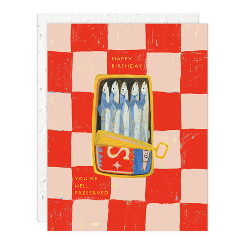 Seedlings Sardines Birthday Card