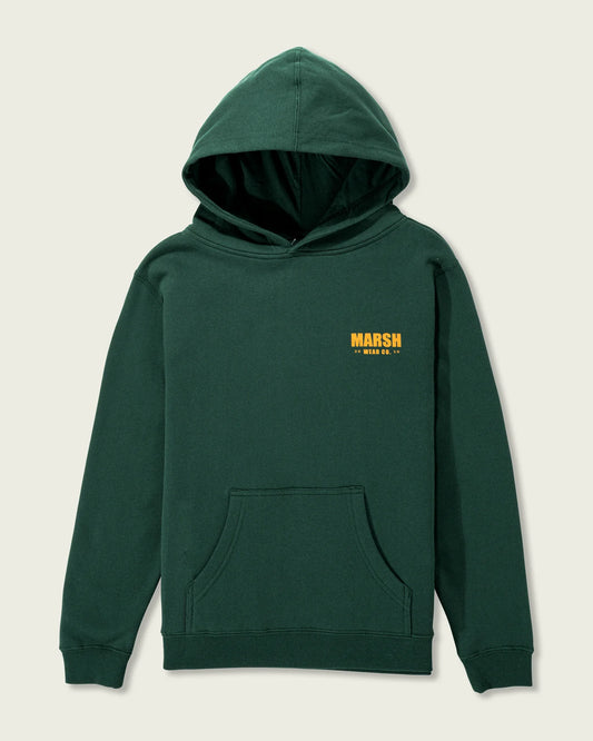 Marsh Wear Youth Linear Pullover Hoodie- Alphine Green