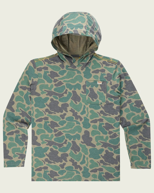 Marsh Wear Youth Buxton Hoodie- Green Mallard Camo