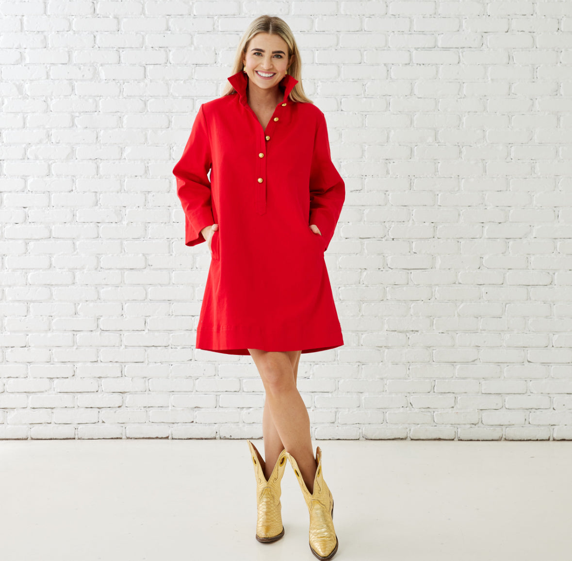 Caryn Lawn Chloe Dress- Cranberry