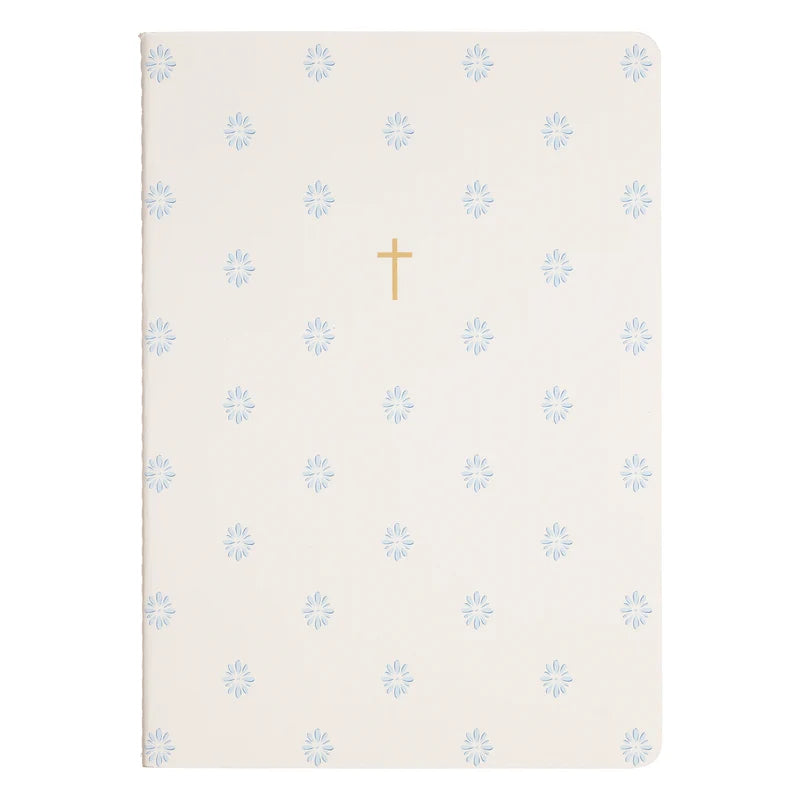 Eccolo Cherrywood Lane Faith Light Blue Journal Set of 3 | 6" x 8"