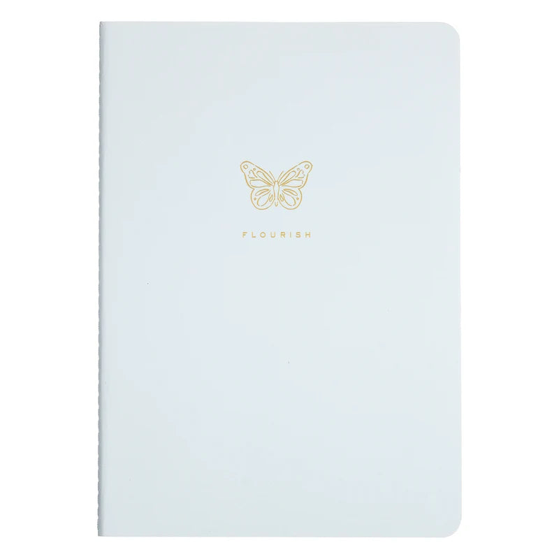 Eccolo Cherrywood Lane Faith Light Blue Journal Set of 3 | 6" x 8"