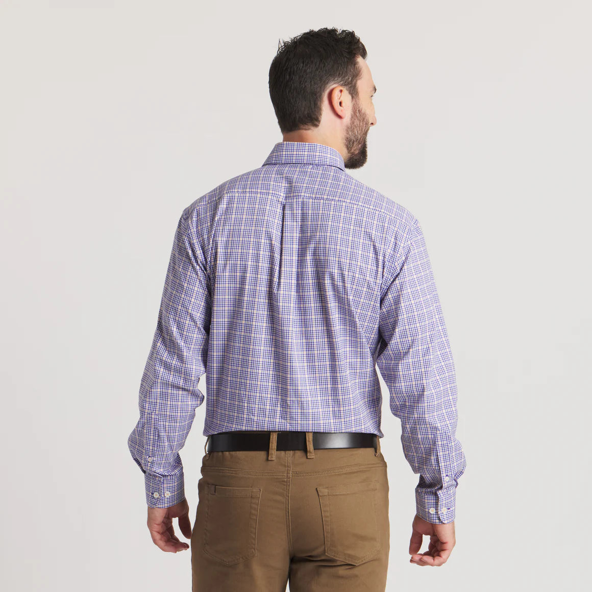 Southern Marsh Men's Dyer Performance Gingham Dress Shirt