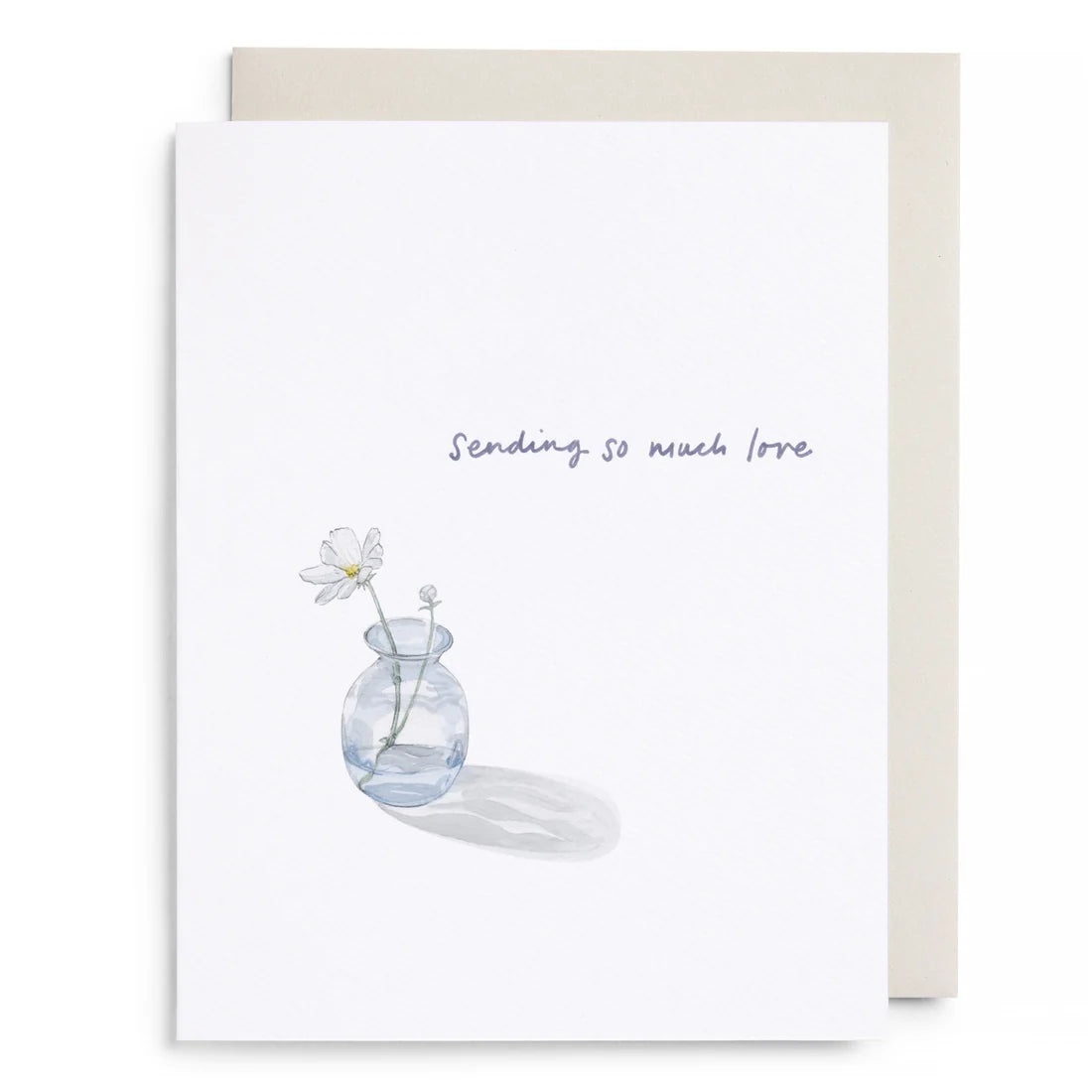E.Frances Bud Vase Sending Love Greeting Card