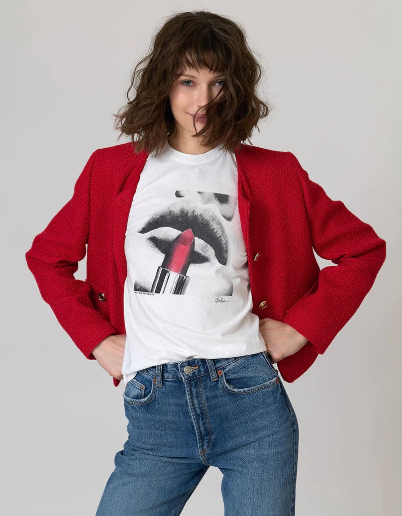 Cpress Studio My Lips Are Sealed Mushie Tee