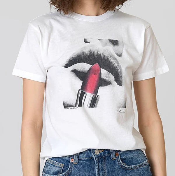 Cpress Studio My Lips Are Sealed Mushie Tee