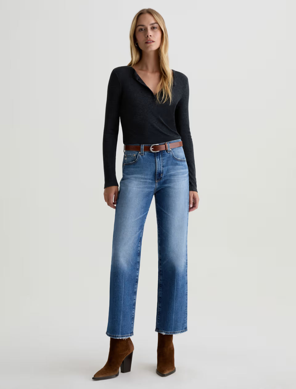 AG Brinley Mid-Rise Straight Jean