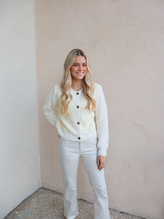 Elle Grey Sequined Sweater Cardigan