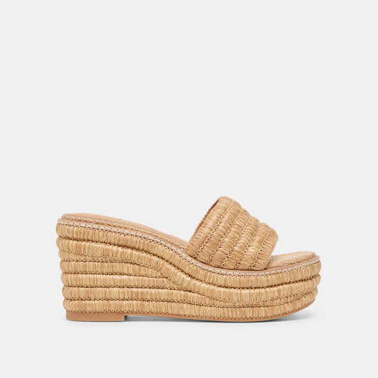Dolce Vita Throne Wedges Light Natural Raffia