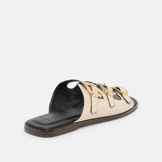 Dolce Vita Fin Sandals Bone Leather