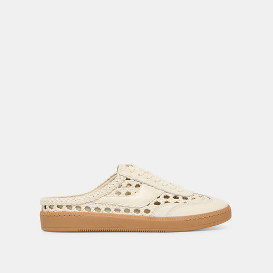 Dolce Vita Notice Slide Woven Sneakers Off White Woven Stella