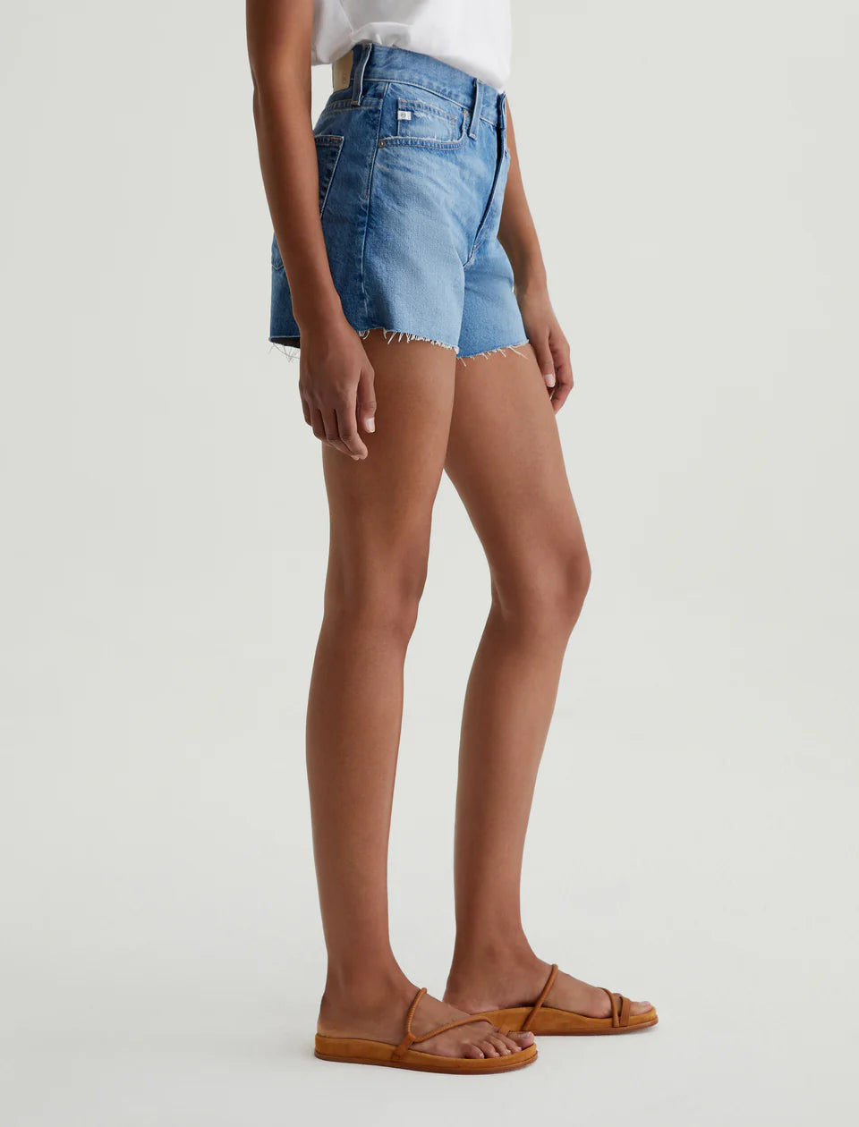 AG Women's Halle High-Rise Relaxed Denim Short