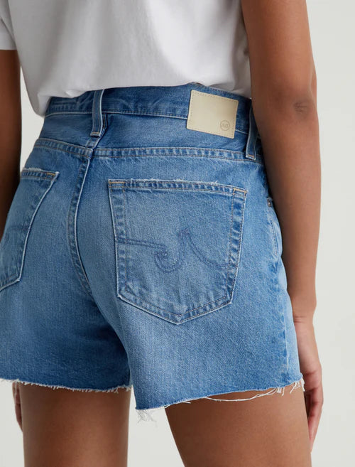 AG Women's Halle High-Rise Relaxed Denim Short
