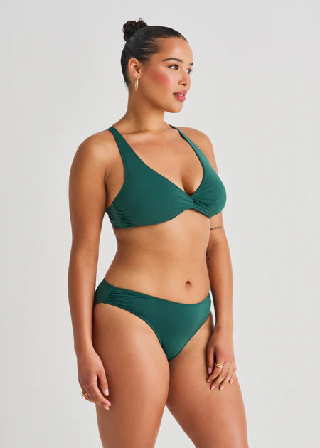 Everyday Sunday Women's Pleated Bikini Bottom