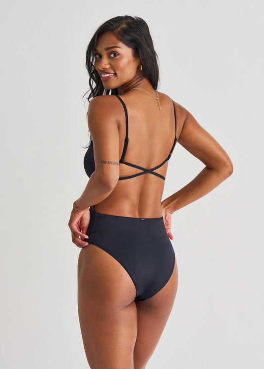 Everyday Sunday Women's Extra High Leg Cami One-Piece