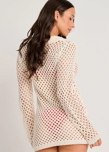Everyday Sunday Women's Cover-Up Tunic With Collar