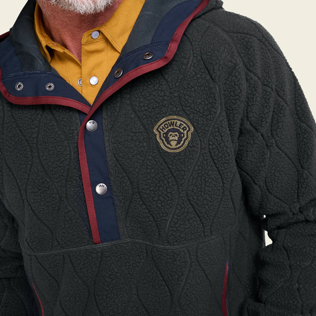 Howler Bros. Chisos Hooded Pullover- Antique Black