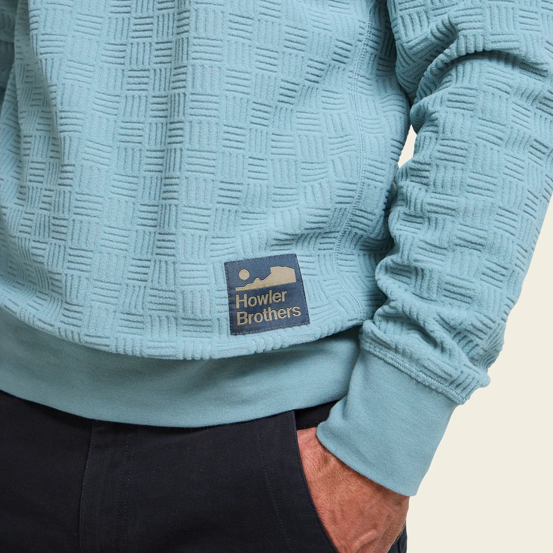 Howler Bros. Eleos Fleece Crewneck- Iron Blue