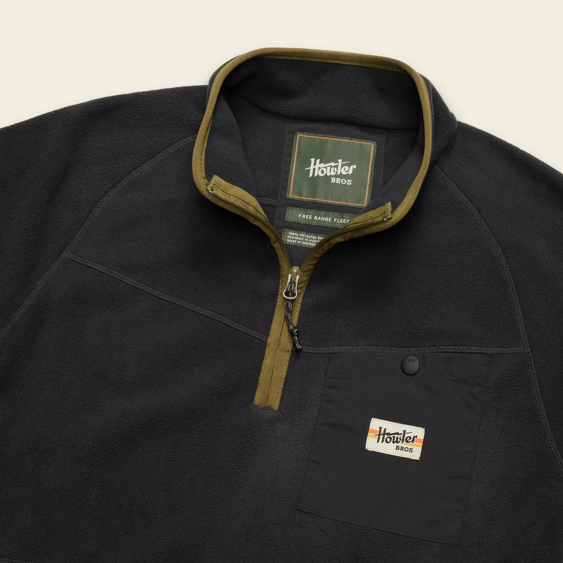 Howler Bros. Free Range Fleece Pullover- Carbonite