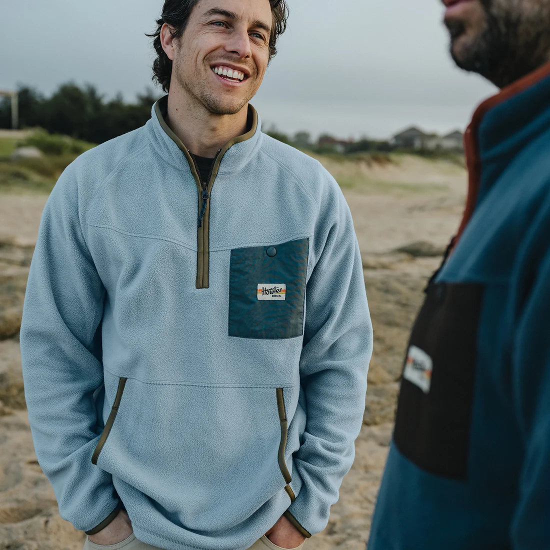 Howler Bros. Free Range Fleece Pullover- Iron Blue