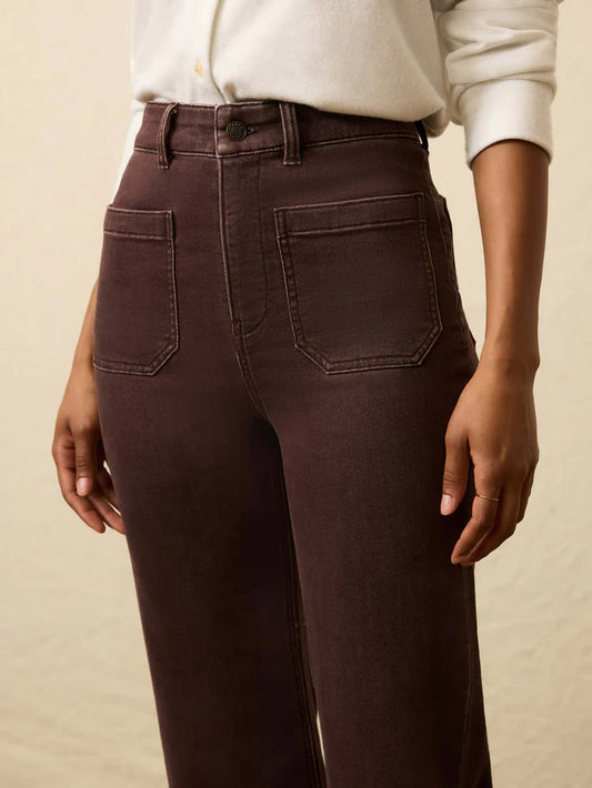 Faherty Stretch Terry Patch Pocket Pant - Northern Brown