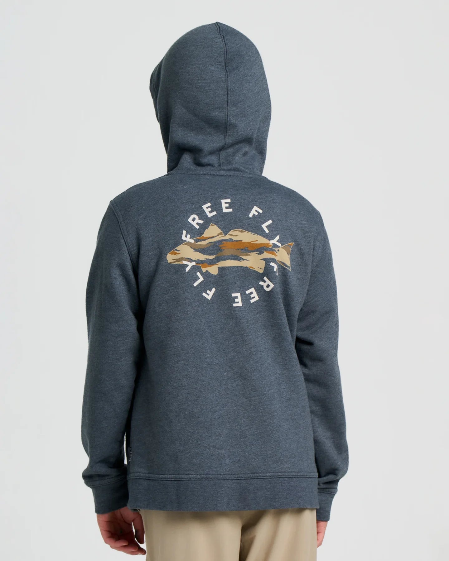 Free Fly Youth Camo Redfish Fleece Hoodie