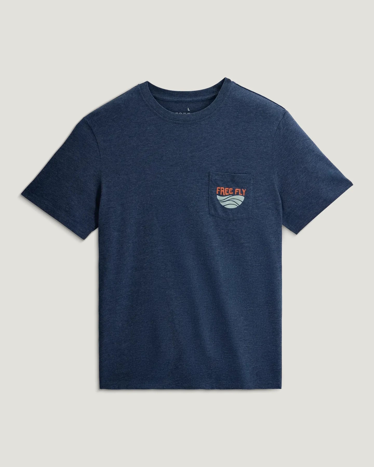 Free Fly Men's Blue Edge Pocket Tee