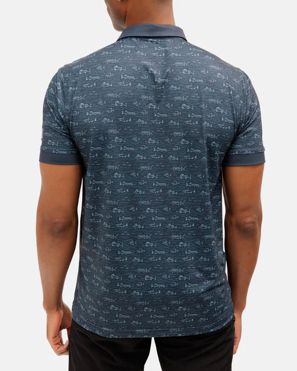 Waggle Fish Finder Men's Polo
