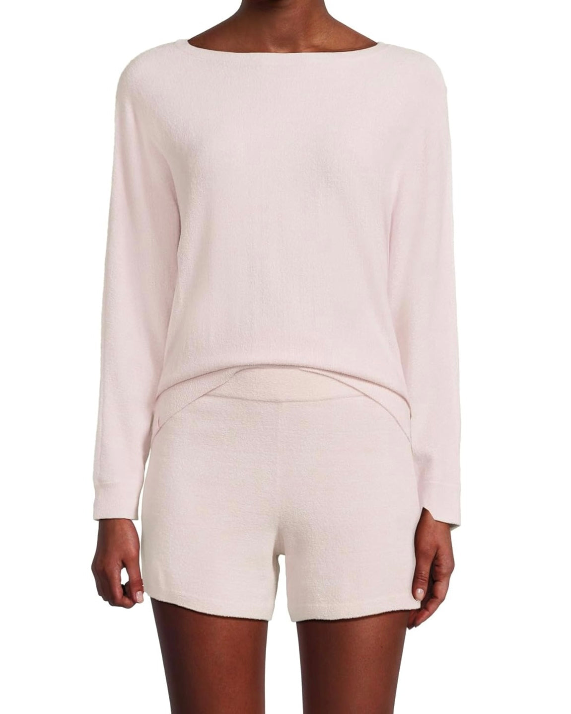 Barefoot Dreams CozyChic Ultra Lite Boatneck Pullover And Short Set