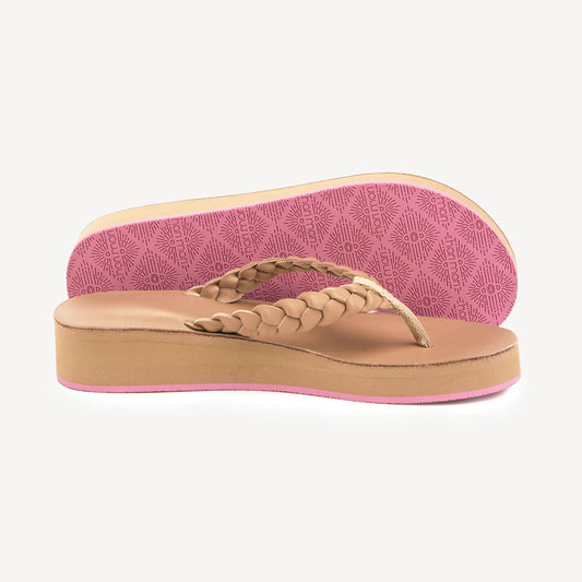 Hari Mari Women’s Meadows Braided Platform Flip Flops
