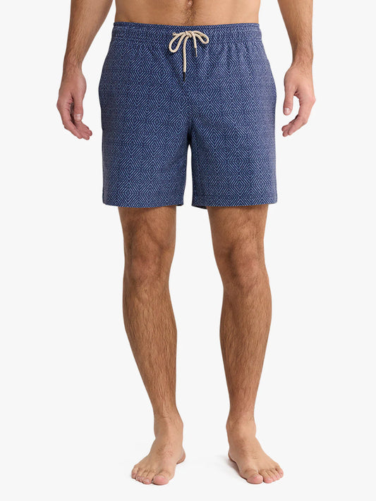 Fair Harbor Men's The Bayberry Trunk- Navy Shibori