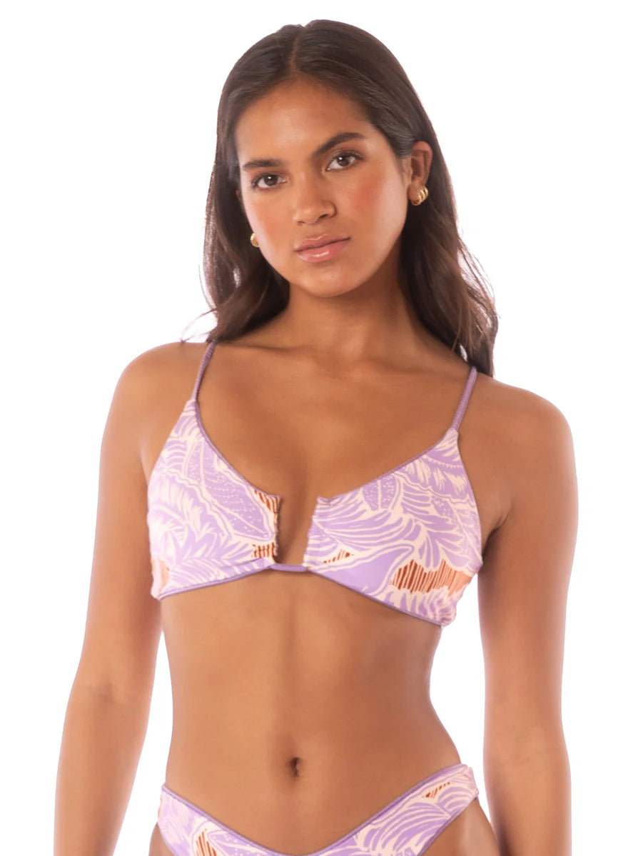 Maaji Lavender Wisteria Bia U Wire Bralette Bikini Top