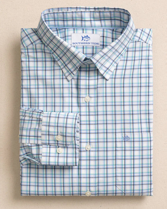 Southern Tide Men's Long Sleeve Charleston Sawmill Plaid Sportshirt