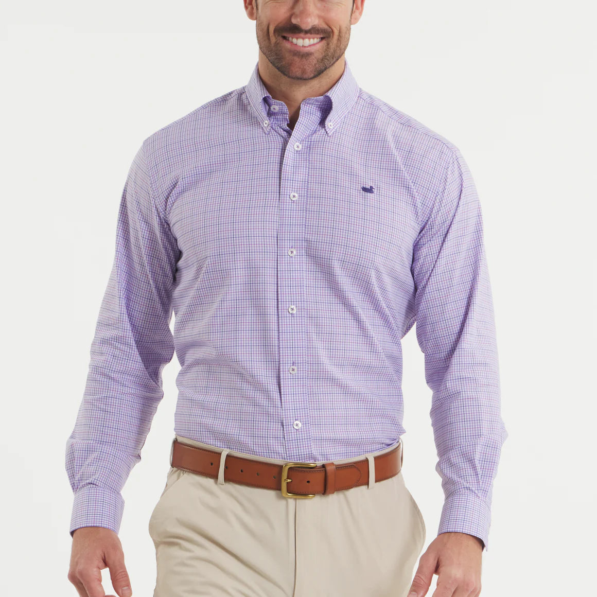 Southern Marsh Dryer Performance Gingham Dress Shirt